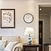 JUSTUP Wall Clock, 12 inch Metal Silent Non-Ticking Retro Clock Black Vintage European Style Battery Operated with HD Glass Easy to Read for Office School Indoor Decor