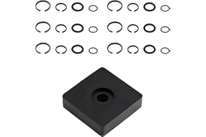 ECOMAID 6 Set 1/2" and 3/8" Impact Retaining Ring Clip Friction Ring with O-Ring, Compatible with Milwaukee Type, Retainer Ri