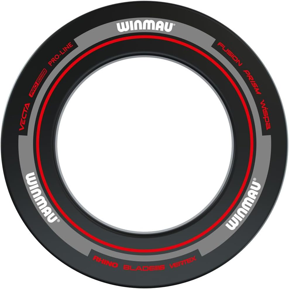 WINMAU Black & Red Advance Dart Board Surround Ring Durable Backboard Wall