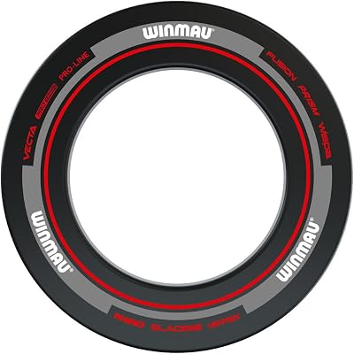 WINMAU Black & Red Advance Dart Board Surround Ring Durable Backboard Wall
