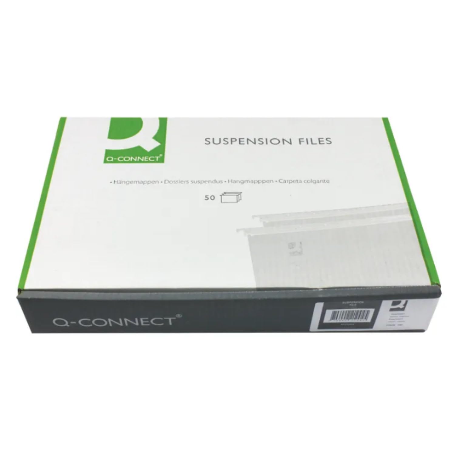 Q-Connect A4 Tabbed Suspension Files (Pack of 50), Green