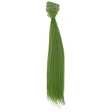 Flameer 25x100cm Straight Heat Resistant Doll Hair