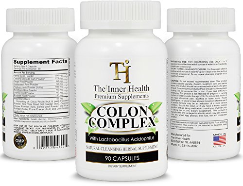 Colon Cleanse Detox Formula - Supporting Your Gut Health, Purification & Weight Loss - Containing Aloe Vera, Licorice Root, Lactobacillus Acidophilus Probiotic & More - 100% Money Back Guarantee