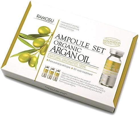 Organic Argan Oil (Argania Spinosa Kernel Oil) 100 ampoule Set (10ml×3ea)