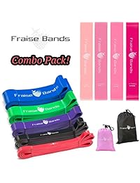 Bandas de resistencia   Pack de 9   Juego de ejercicios de estiramiento y levantamiento de potencia resistente, bandas de botas para piernas y glúteos, bandas de gimnasio para construcción muscular, bandas en forma de mariposa con bolsa de transporte