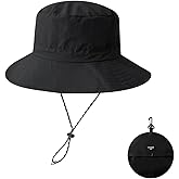 Waterproof Bucket Rain Hat for Men Women, Outdoor Fishing Hat Foldable UV Protection Sun Hat Quick Dry Summer Beach Fishing