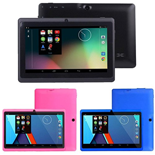 Tablet PC, 7'' Tablet Android 4.4 Quad Core HD 1080x720, Dual Camera Blue-Tooth Wi-Fi, 8GB 3D Game Supported (Black) - Thumbnail 7