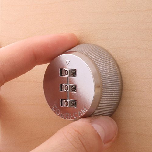 CombiCam Combinated Lock 7850R Large Chrome Cam Lock Keyless 3