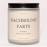 Dachshund Gifts for Women, Dachshund Decor, Weiner Dog Gifts for Women - Lavender & Eucalyptus, Crafted by Natural Soy Wax & Natural Essential Oils, 7OZ