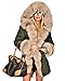 Roiii Women's Warm Winter Coat Thicken Hoodies Jacket Parka Overcoat Outerwear