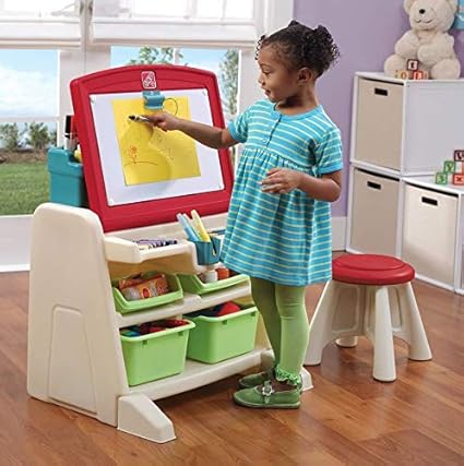 Amazon Com Easel For Kids Art Desk Stool Set Storage