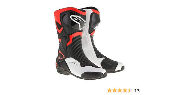 Alpinestars – Botas para moto Smx-6 V2, color negro, rojo fosforescente y  blanco : Amazon.es: Coche y moto