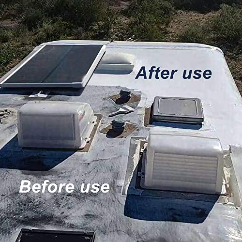 Eazy2hD 4 Packs RV Sealant Caulking Self Leveling for RV Roofs, RV White Flexible Repair Lap