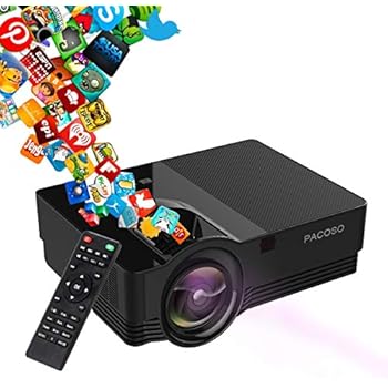 2020 Newest Version Mini Projector 1080p 5000hrs Lamp Lifehd Led With 180 Display And 1080p Support Compatible With Tv Box Ps4 Hdmi Vgatf Av