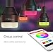 PLAYBULB Bluetooth Smart LED Light Bulbs, Dimmable, Multicolored-Adjustable LED Bulbs by Smartphone APP, No Hub Required, 30W Equivalent (5W), Brighten Your Life with Colorful Light(2 Packs)