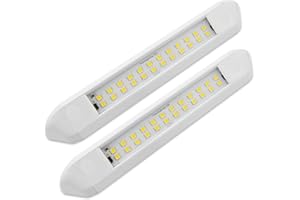 Dream lighting RV Exterior LED Porch Lights 12v Camper Trailer Awning Light Fixture 350lm Cool White Lighting, 10inch, Pack of 2