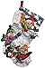 Bucilla 18-Inch Christmas Stocking Felt Applique Kit, 86108 Snow Fun