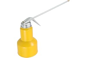 VOSAREA Portable Metal Oil Can with Long Spout Manual Pump for Precise Fuel Transfer Container for