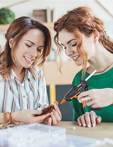 TOPELEK Cordless Hot Glue Gun Kit, 15W Mini Glue Gun with 10Pcs Glue Sticks, USB Charging Hot Melt Glue Gun for DIY Crafts, Quick Repairs, Home, School, Office Arts