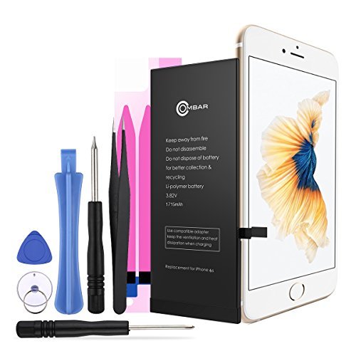 Ombar 3.82V 1715mAh Replacement Kit for 6s Model: A1633 & A1700 and Others
