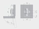 GTV 10 x Soft Close 35mm Kitchen Cabinet Door Hinges + Mounting Plates Screws view 2