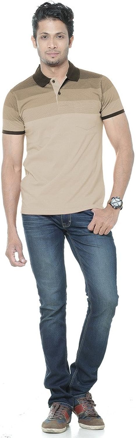 wexford men's cotton full sleeve polo t-shirt
