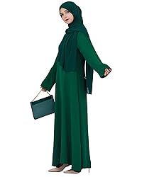 Zofocy Solid Color Women Abaya Modest Muslim Prayer