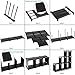 TomCare Cube Storage 6-Cube Shelves Storage Cubes Organizer Closet Organizer Bookcase Cubby Bins Cabinets Storage Shelves for Bedroom Living Room Office, Black