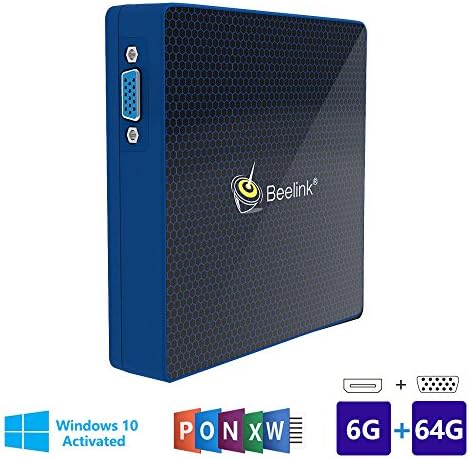 Beelink M1 Windows 10 Multi Media Desktop Full 4K HD H.265 Smart Mini PC Intel Apollo Lake Celeron N3450 Processor 6GB+64G / 4K / 1000Mbps LAN / HDMI / VGA / 2.4G+5.8G Dual WiFi