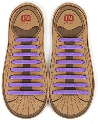 INMAKER No Tie Shoelaces for Kids and Adults, Elastic Shoe Laces for Sneakers, Silicone Tieless Laces