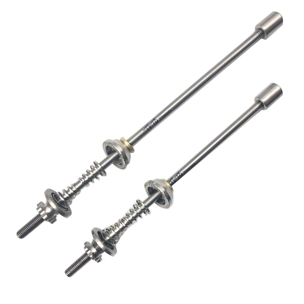 TiTo 1 pair Lightest Titanium Quick Release for Road Bike MTB wheels hub Mountain bicycle (135+100mm)