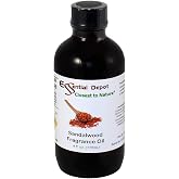 Essential Depot Sandalwood Fragrance Oil - Supplied in 4 oz. Amber Glass Bottle with Black Phenolic Cone Lined and Safety Sealed Cap