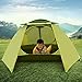 Campla Tent for Camping Outdoors,Backpacking Tents with LED Fit 2 3 Person 3 Season Lightweight Waterproof Tent for Family Mountaineering Hiking Traveling Easy Set-Up with Carrying Bag Green