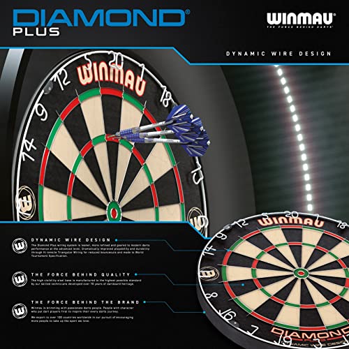 WINMAU Diamond Plus Tournament Bristle Dartboard Pricepulse