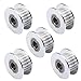 IronBuddy GT2 Timing Pulley 20 Teeth 5mm Bore with Bearing for 6mm Belt Aluminum Pulley Wheel for 3D Printer, Pack of 5 (20 Teeth)