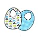 Bacati Elephants Bibs Set, Aqua/Lime/Grey