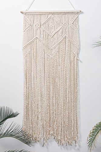 Macrame Wall Hanging - Handmade Macrame Art - Woven Wall Tapestries - Boho Wall Decor- Textile Wall hanging – 36”L X 18”W