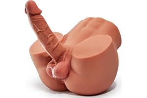 11LB Male Sex Doll Masturbator with Realistic Dildo and Testis, Realistic Male Masturbator with Tight Hole for Men Masturbati