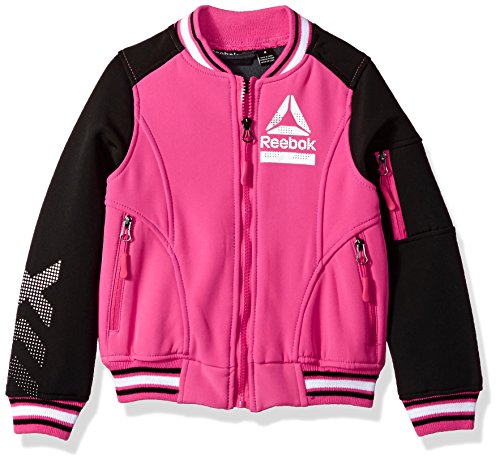 Reebok girls  active outerwear jacket,bomber fuchsia,6x