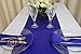 Parfair Dessin Pack of 5 Satin Table Runners 12 x 108 inch for Wedding Banquet Decoration, Bright Silk and Smooth Fabric Party Table Runner - Royal Blue