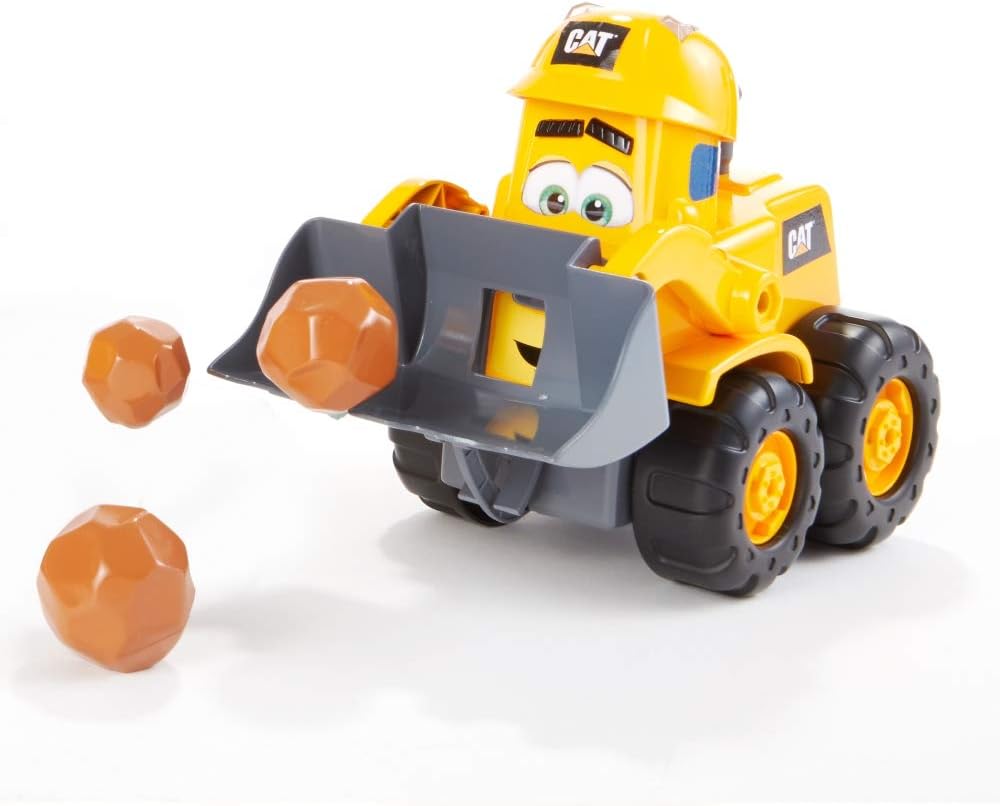 CAT Construction Toys, Front Loader Toy, Interactive Forward & Back Motion, Lights & Sounds, Animated Face - Image 5