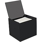 Watpot Disposable Face Towel Storage Box Compatible with Facial Towel XL, Acrylic Disposable Face Towelette Holder Container, Black