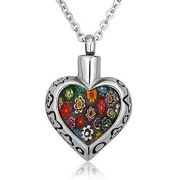 Acero Inoxidable Contenedor De Ceniza Urna Cadena Hombre - 