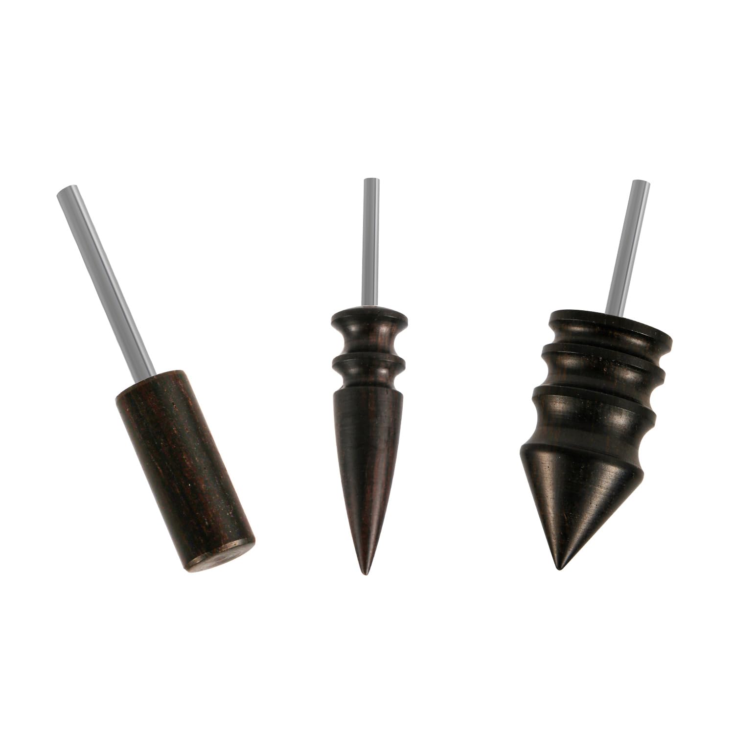 NQEUEPN 3pcs Leather Edge Burnishing Tool, 3 Styles Leather Burnishing Tool Rotary Leather Slicker Burnisher Leather Burnishing Machine Accessories for Leather Craft