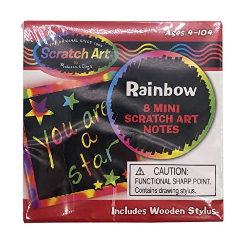 Melissa & Doug, Art Rainbow Mini Scratch Notes in Display