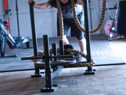 CFF Gen 3 High/Low Push Pull Sled with Heavy Duty Replaceable Skis, Black