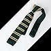 Dan Smith Skinny Knit Neck Ties For Mens Green Thin Knit Neck Ties Poly Stripe Square Knitted Anniversaries Cartoon DAO3A02E Sea Green,Flavescent,Black