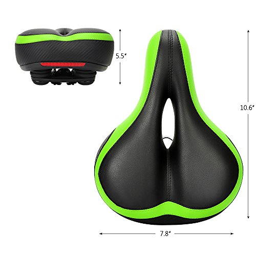 image for Inofia Bike Seat Comfort Bicycle Saddle, GEL Memory Foam, Dual Shock A