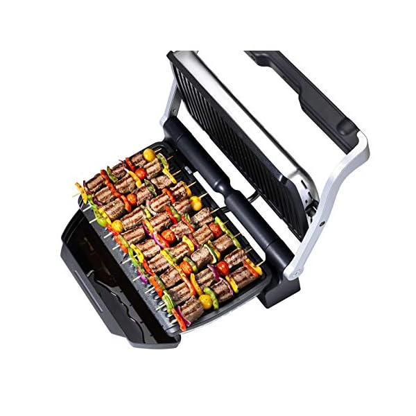 T-fal-GC722D53-1800W-OptiGrill-XL-Stainless-Steel-Large-Indoor-Electric-Grill-with-Removable-and-Dishwasher-Safe-Plates-Silver