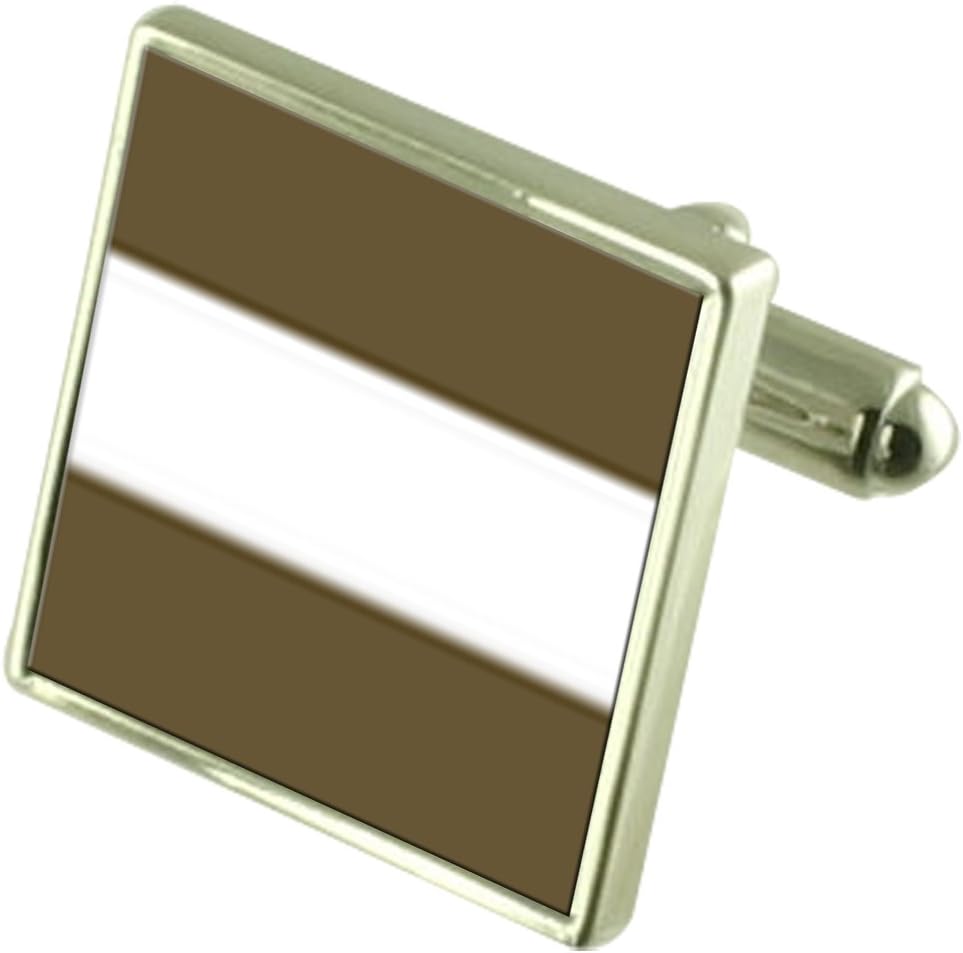Army Insignia Rank Officer Cadet Cufflinks with Pouch